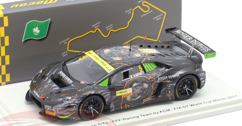 1/43 Spark 2017 Lamborghini Huracán GT3 No.5 FFF Racing Team by ACM FIA GT World Cup Macau Mirko Bortolotti Limited 300 Pieces