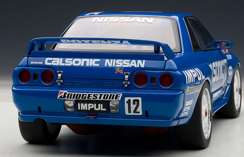 1/18 AUTOart Nissan Skyline GT-R GTR (R32) GROUP A 1990 CALSONIC #12 Diecast Car Model 89080