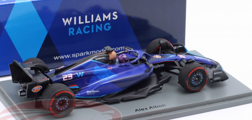 1/43 Spark 2023 Formula 1 Williams F1 FW45 No.23 Williams Racing  10th Bahrain GP Alex Albon Car Model