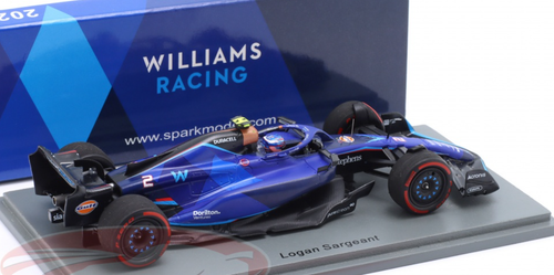 1/43 Spark 2023 Formula 1 Williams F1 FW45 No.2 Williams Racing  Bahrain GP Logan Sargeant Car Model