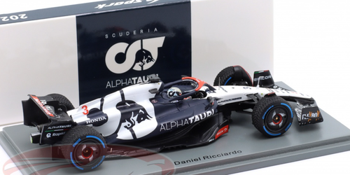 1/43 Spark 2023 Formula 1 Daniel Ricciardo AlphaTauri AT04 #3 Belgium GP Car Model