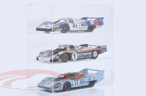 Jewel Cases 1/12 High quality Acrylic Showcase for 3 Modelcars in 1/12 Scale Models (car models NOT included)