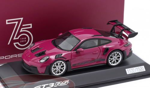 1/43 Dealer Edition 2022 Porsche 911 (992) GT3 RS (Star Ruby Red) Car Model