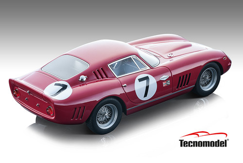 1/18 Tecnomodel Ferrari 275 GTB/C Competizione Nassau Tourist Trophy 1965 Car #7 Winner C. Kolb Car Model