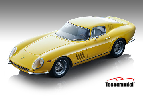 1/18 Tecnomodel Ferrari 275 GTB 1965 Yellow Modena Car Model