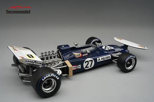 1/18 Tecnomodel March 711 1971 Spanish GP Henri Pescarolo Car Model