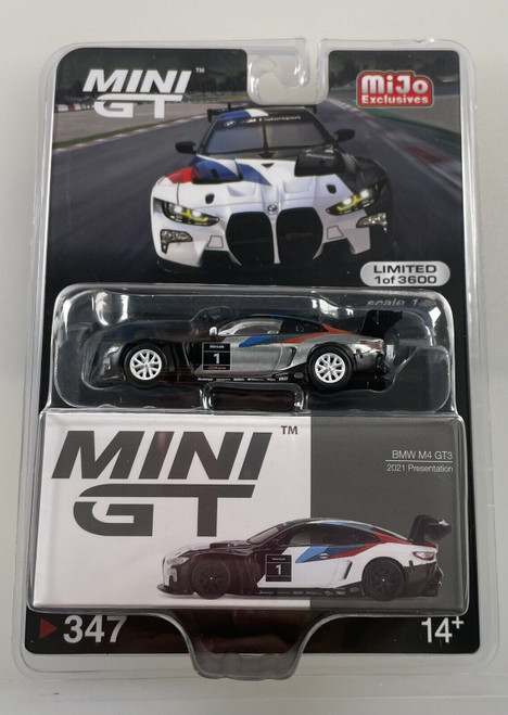 CHASE CAR 1/64 Mini GT BMW M4 GT3 #1 White with Graphics "2021 Presentation Edition" Diecast Car Model