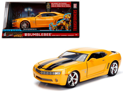 2016 Chevrolet Camaro Yellow Bumblebee with Robot on Chassis