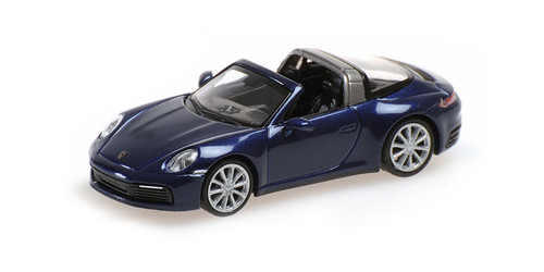 1/87 Minichamps 2020 Porsche 911 (992) Targa 4 (Blue Metallic) Car Model