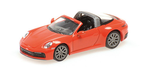 1/87 Minichamps 2020 Porsche 911 (992) Targa 4 (Orange) Car Model
