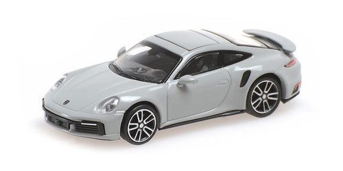 1/87 Minichamps 2020 Porsche 911 (992) Turbo S (Grey) Car Model