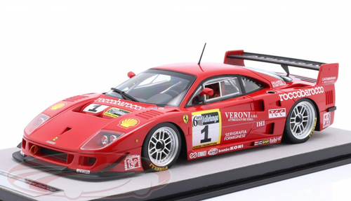 1/18 Tecnomodel 1996 Ferrari F40 GTE #1 Winner 6h Vallelunga Euro Team Luciano Della Noce, Mimmo Schiattarella Car Model