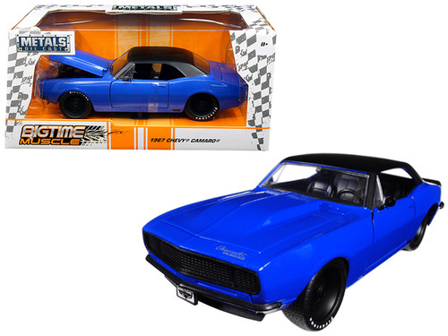 1 24 Jada 1967 Chevrolet Chevy Camaro Blue Big Time Muscle