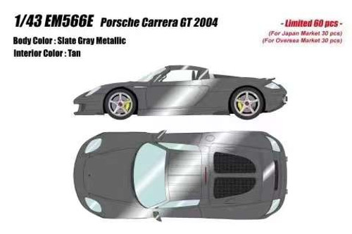 1/43 Makeup 2004 Porsche Carrera GT (Grey Metallic) Car Model