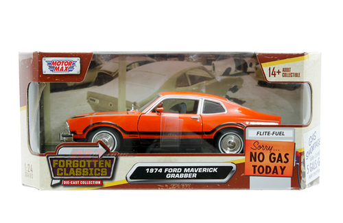 1/24 Motormax 1974 Ford Maverick Grabber (Red) Diecast Car Model