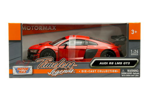 1/24 Motormax Audi R8 LMS GT3 (Red) Diecast Car Model