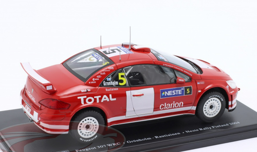 1/24 Altaya 2004 Peugeot 307 WRC #5 Winner Rallye Finland Marlboro Peugeot Total Marcus Grönholm, Timo Rautiainen Car Model