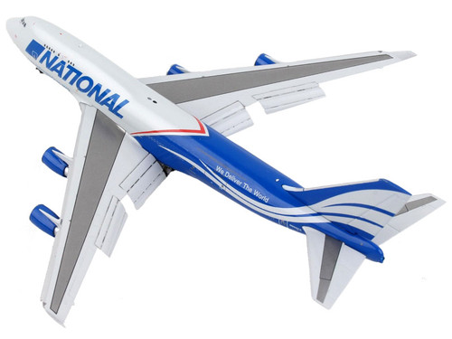 Boeing 747-400F Commercial Aircraft with Flaps Down 