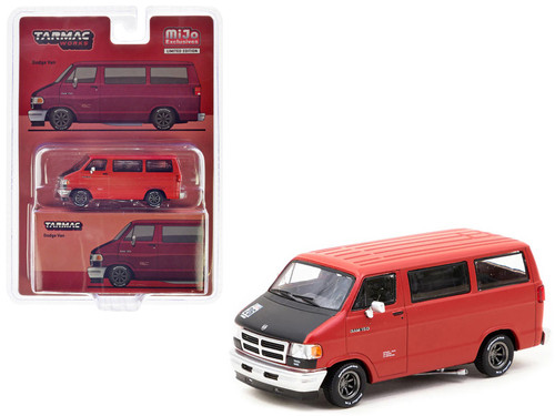 1/64 Tarmac Works Dodge Van Red - LIVECARMODEL.com