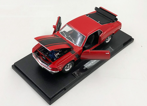 1/18 Welly 1970 Ford Mustang Boss 302 (Red) Diecast Car Model