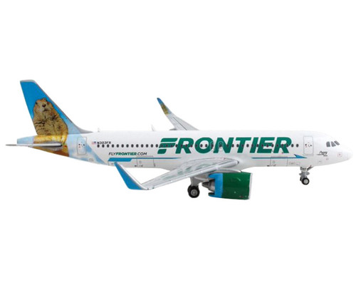 Airbus A320neo Commercial Aircraft "Frontier Airlines - Poppy the Prarie Dog" White with Graphics 1/400 Diecast Model Airplane by GeminiJets