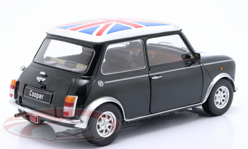 1/12 KK-Scale Mini Cooper Union Jack LHD (Dark Green Metallic & White) Diecast Car Model