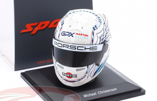 1/5 Spark 2022 Michael Christensen #221 GPX Martini Racing 24h Spa Helmet Model