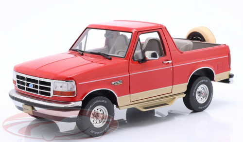 1/18 Greenlight 1994 Ford Bronco Eddie Bauer Edition (Red Metallic & Bronze) Diecast Car Model