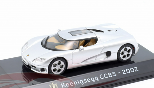 1/43 Altaya 2002 Koenigsegg CC8S (Silver) Diecast Car Model