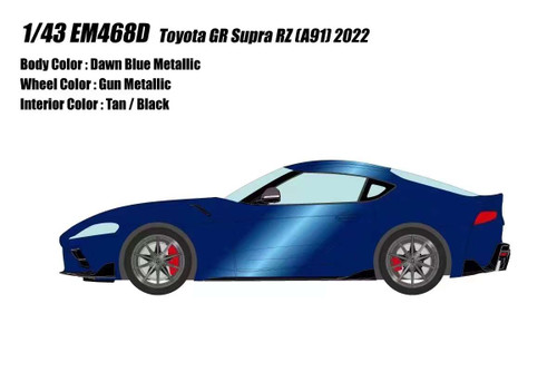 1/43 Makeup 2022 Toyota GT Supra TZ (A91) (Volcanic Ash Grey