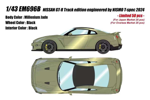 1/64 Kyosho Mini Car & Book Nissan GT-R R35 T-Spec Millenium