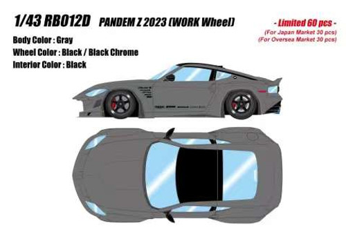 アイドロン 1/18 PANDEM Z 2023 (WORK Wheel) 1/18 Makeup 2023 Nissan Pandem Z (Work Wheel) Car Model