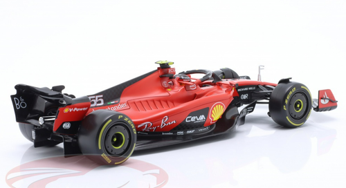 1/18 BBurago 2023 Formula 1 Carlos Sainz Jr. Ferrari SF-23 #55 Diecast Car Model
