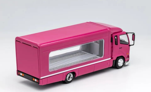 1/64 GCD Mitsubishi Fuso (Pink) Transportation Truck Diecast Model