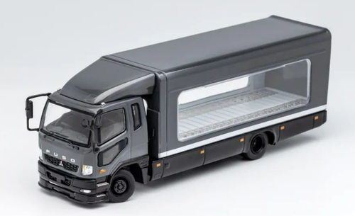 1/64 GCD Mitsubishi Fuso (Grey) Transportation Truck Diecast Model 