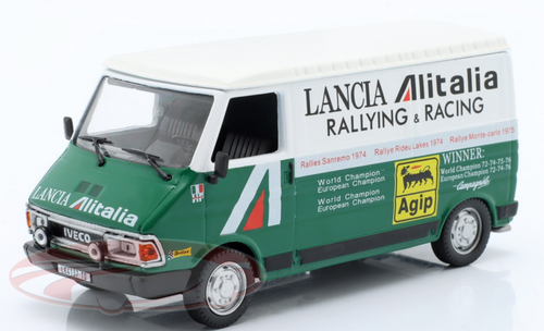 1/43 Ixo 1974 Fiat 242 Van Alitalia Lancia Rallye Service Car Model