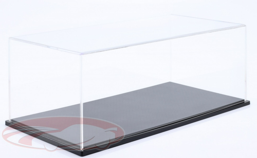 1/18 High Quality Acrylic Display Case Stuttgart with Carbon Fiber Base Plate (car models NOT included)