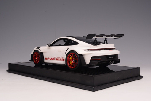 1/18 TP Timothy & Pierre Porsche 911 992 GT3 RS Weissach Package (Pearl White) Resin Car Model Limited 40 Pieces