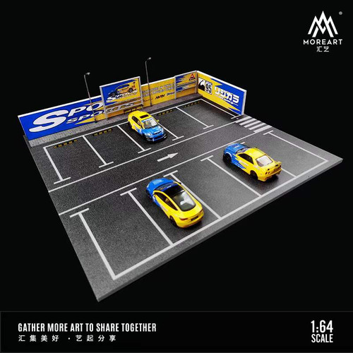 Modeling Car Static Accessories Diorama Level Parking Garage