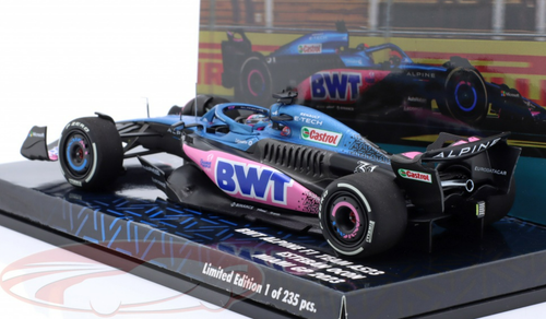 1/43 Minichamps 2023 Formula 1 Esteban Ocon Alpine A523 #31 9th Miami GP Car Model