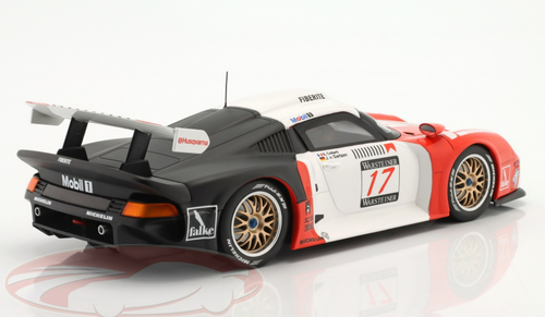 1/18 Werk83 1997 Porsche 911 GT1 #17 8th FIA GT Championship Nürburgring JB Racing Jürgen von Gartzen, Emmanuel Collard Car Model