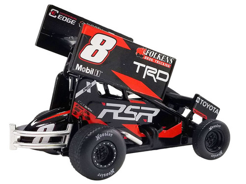 Winged Sprint Car #8 Aaron Reutzel "RSR" Baughman-Reutzel Motorsports "World of Outlaws" (2023) 1/50 Diecast Model Car by ACME