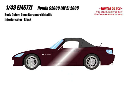 1/43 Makeup 2005 Honda S2000 (AP2) (Deep Burgundy Metallic