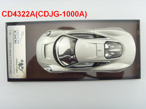 1/43 Century Dragon 2010 Jaguar C-X75 Concept Silver Resin Car Model