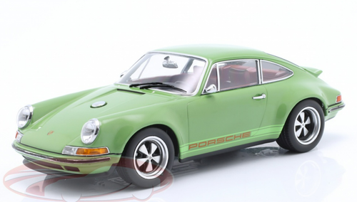 1/18 KK-Scale Singer Coupe Porsche 911 Modification (Green) Car Model