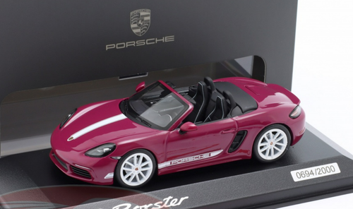 1/43 Dealer Edition Porsche 718 (982) Boxster Style Edition (Star Ruby Red) Car Model