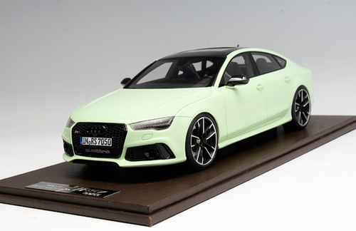 1/18 Motorhelix Audi RS7 (Light Green) Resin Car Model Limited 50