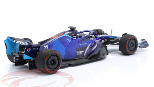 1/18 Minichamps 2022 Formula 1 Alexander Albon Williams FW44 #23 Bahrain GP Car Model with Collector's Box Limited