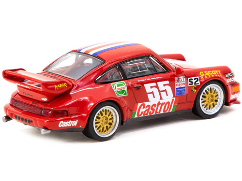1/64 Tarmac Works Porsche 911 RSR 3.8 White Diecast Car Model