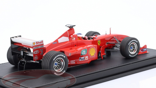 1/18 GP Replicas 1999 Formula 1 Michael Schumacher Ferrari F399 #3 Winner Monaco GP Car Model with Figure